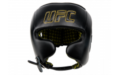 Шлем с защитой щек на шнуровке UFC (Черный - L)