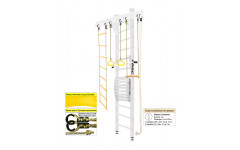 Шведская стенка Kampfer Wooden Ladder Maxi Ceiling (№6 Жемчужный Высота 3 м)