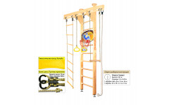 Шведская стенка Kampfer Wooden Ladder Ceiling Basketball Shield (№1 Натуральный Стандарт)