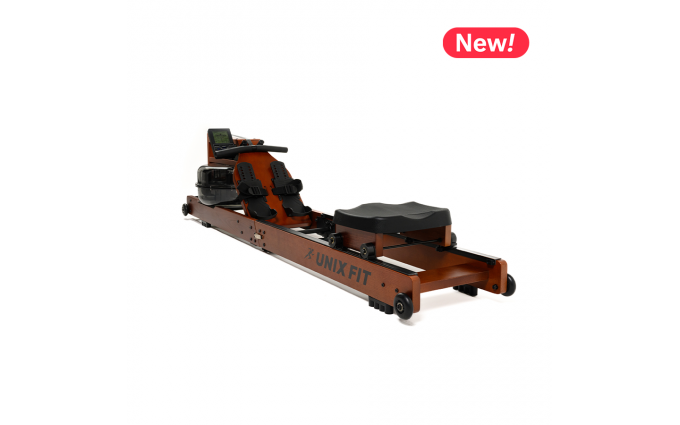 Гребной тренажер UNIXFIT Wood Rower Dark